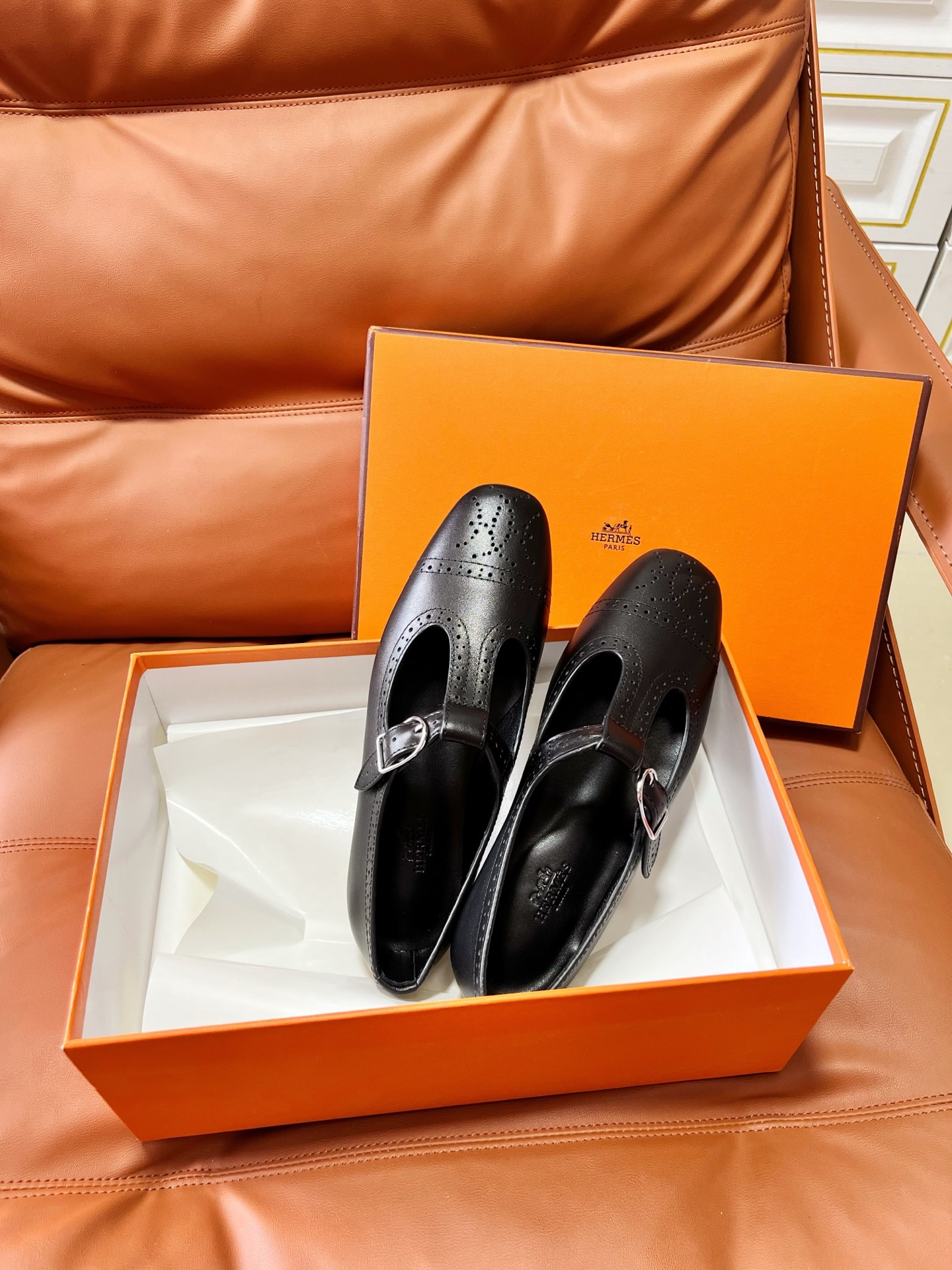 Hermes Mary Jane Shoes