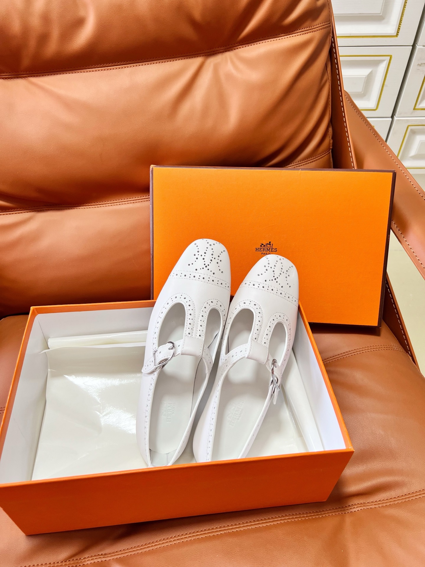 Hermes Mary Jane Shoes