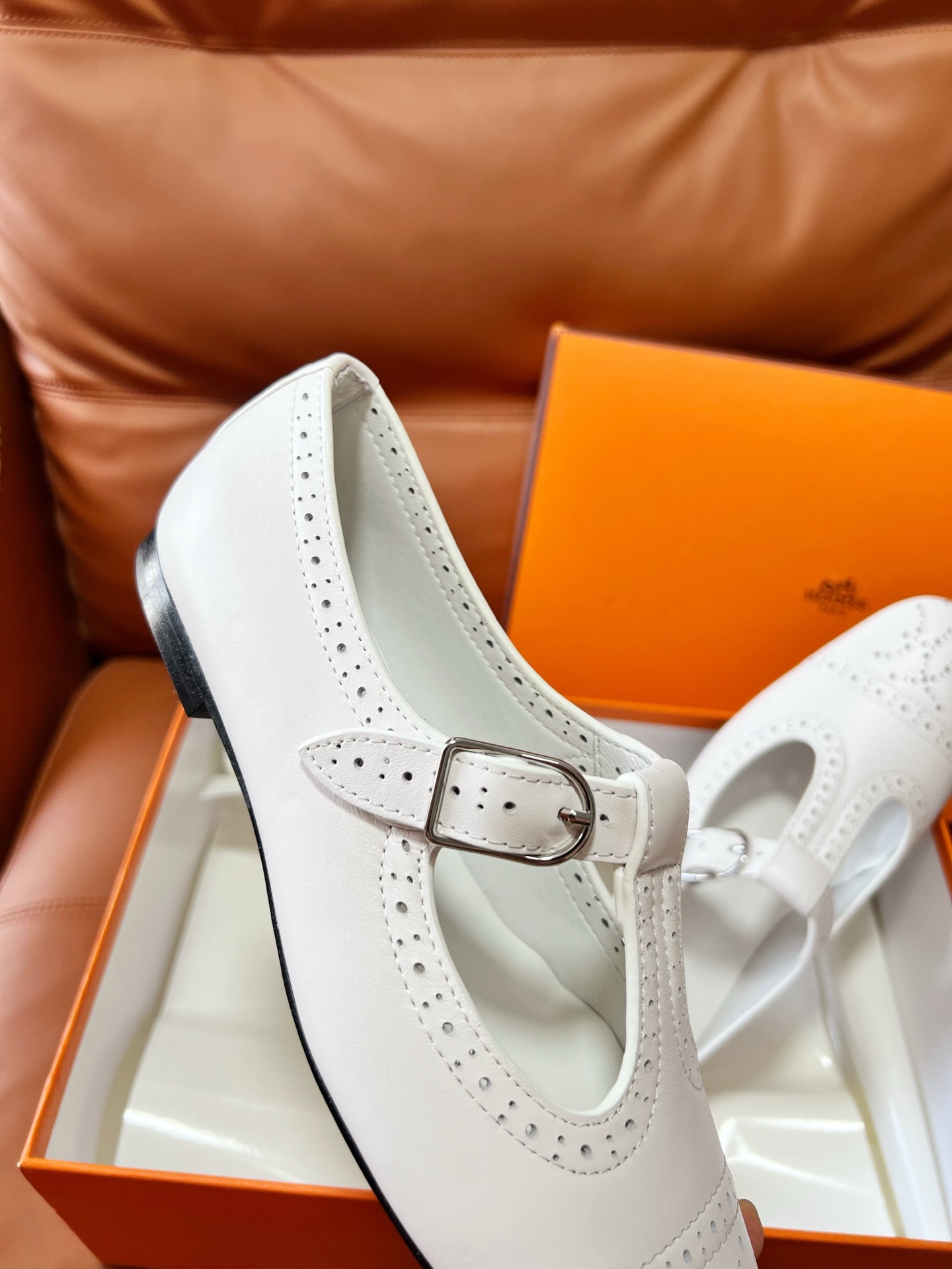 Hermes Mary Jane Shoes