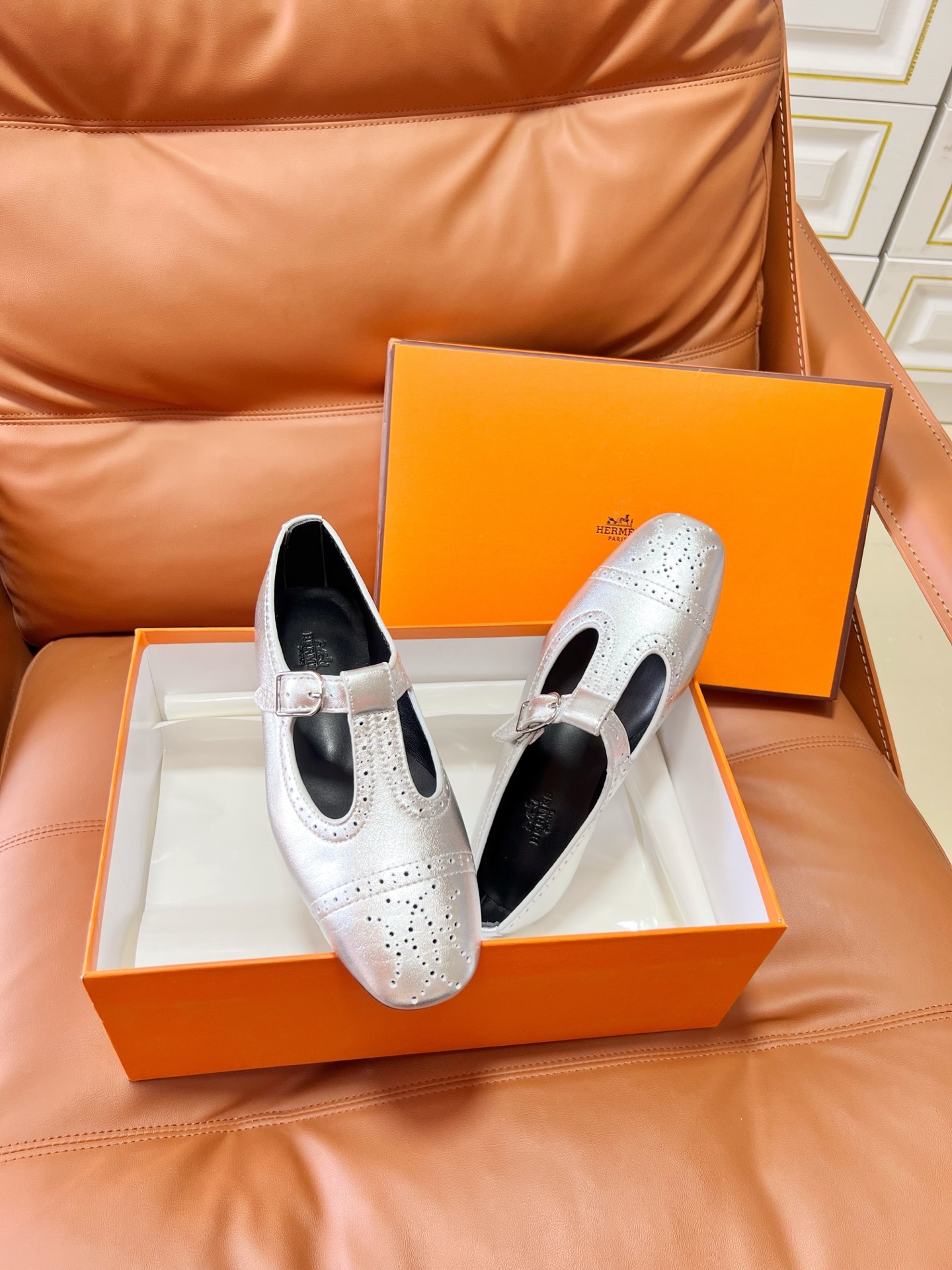Hermes Mary Jane Shoes
