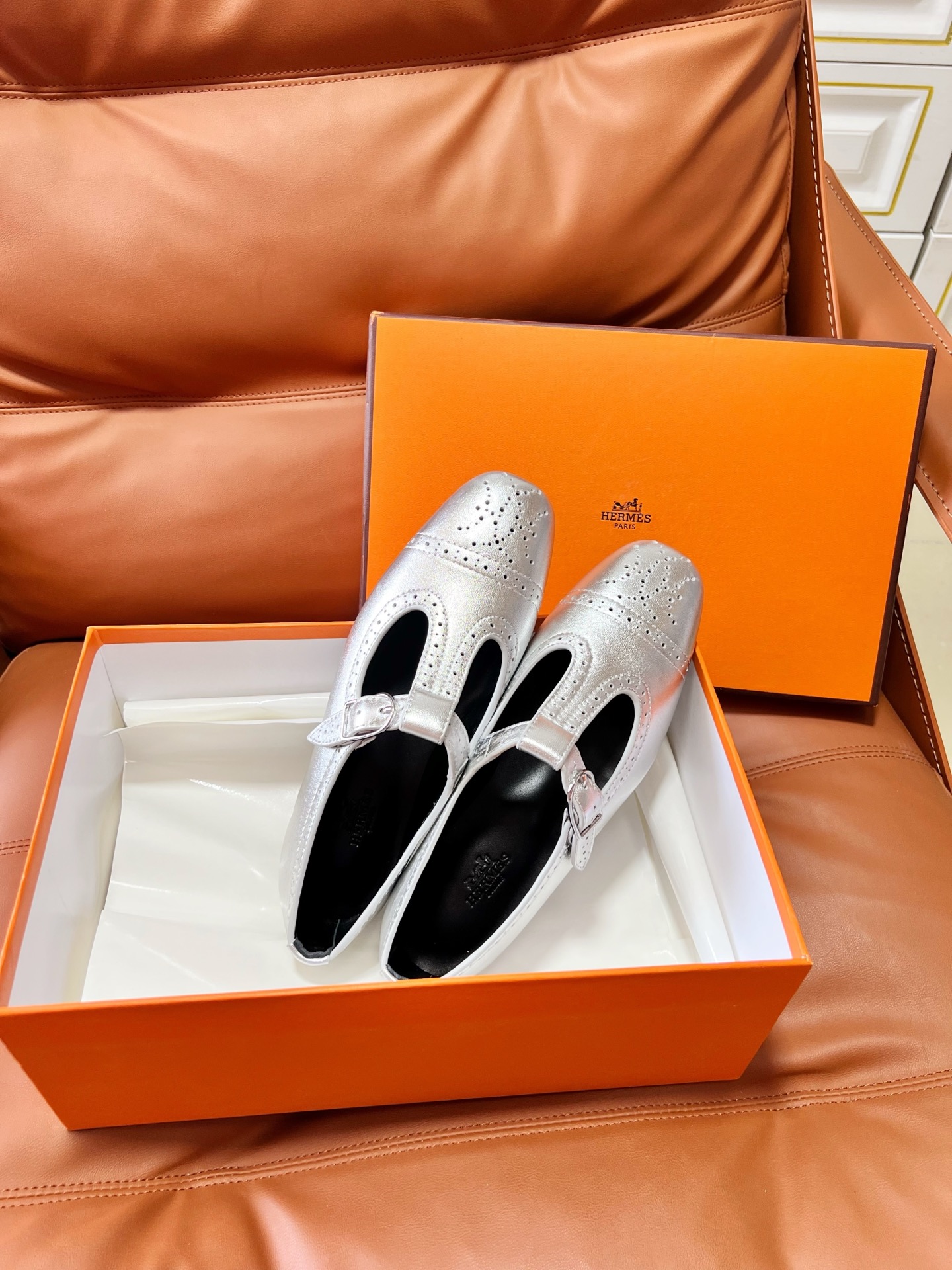 Hermes Mary Jane Shoes