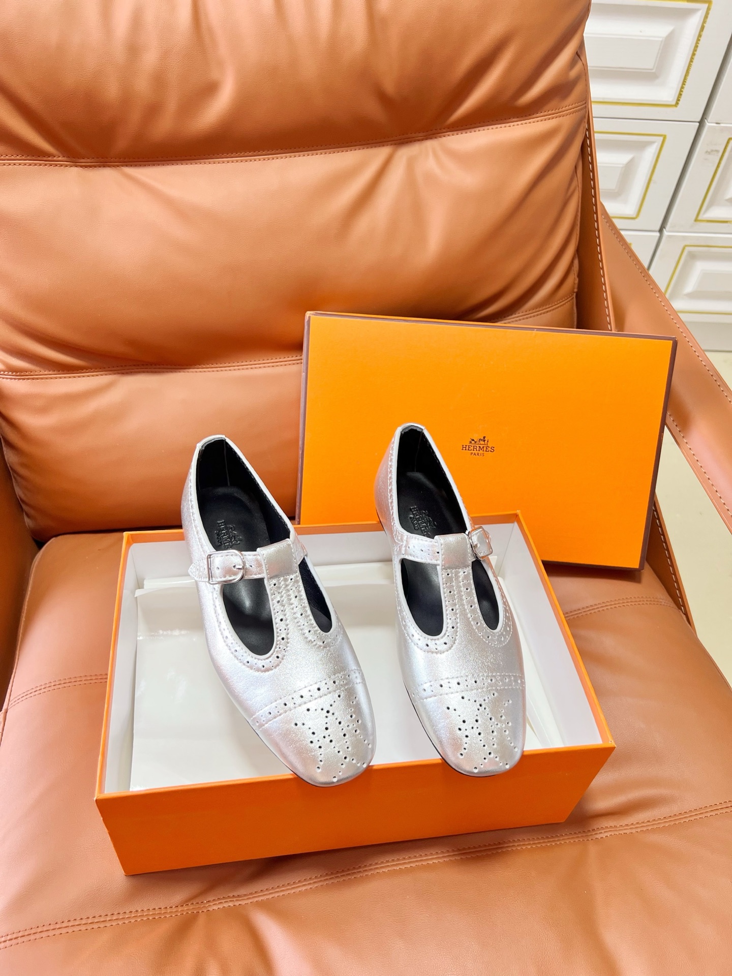 Hermes Mary Jane Shoes