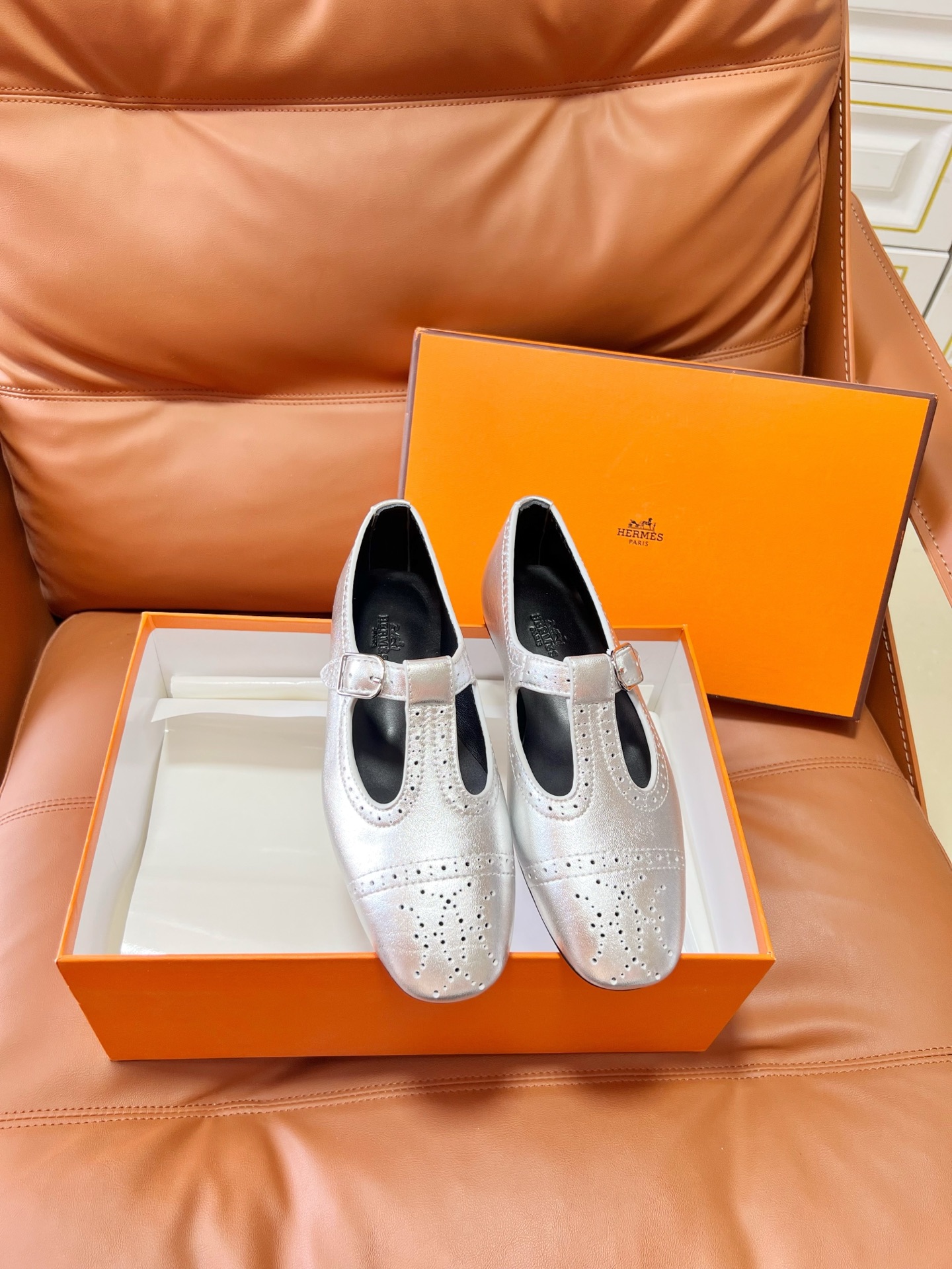 Hermes Mary Jane Shoes