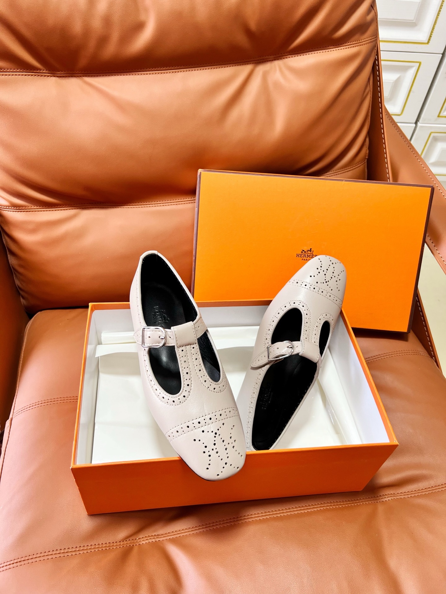 Hermes Mary Jane Shoes