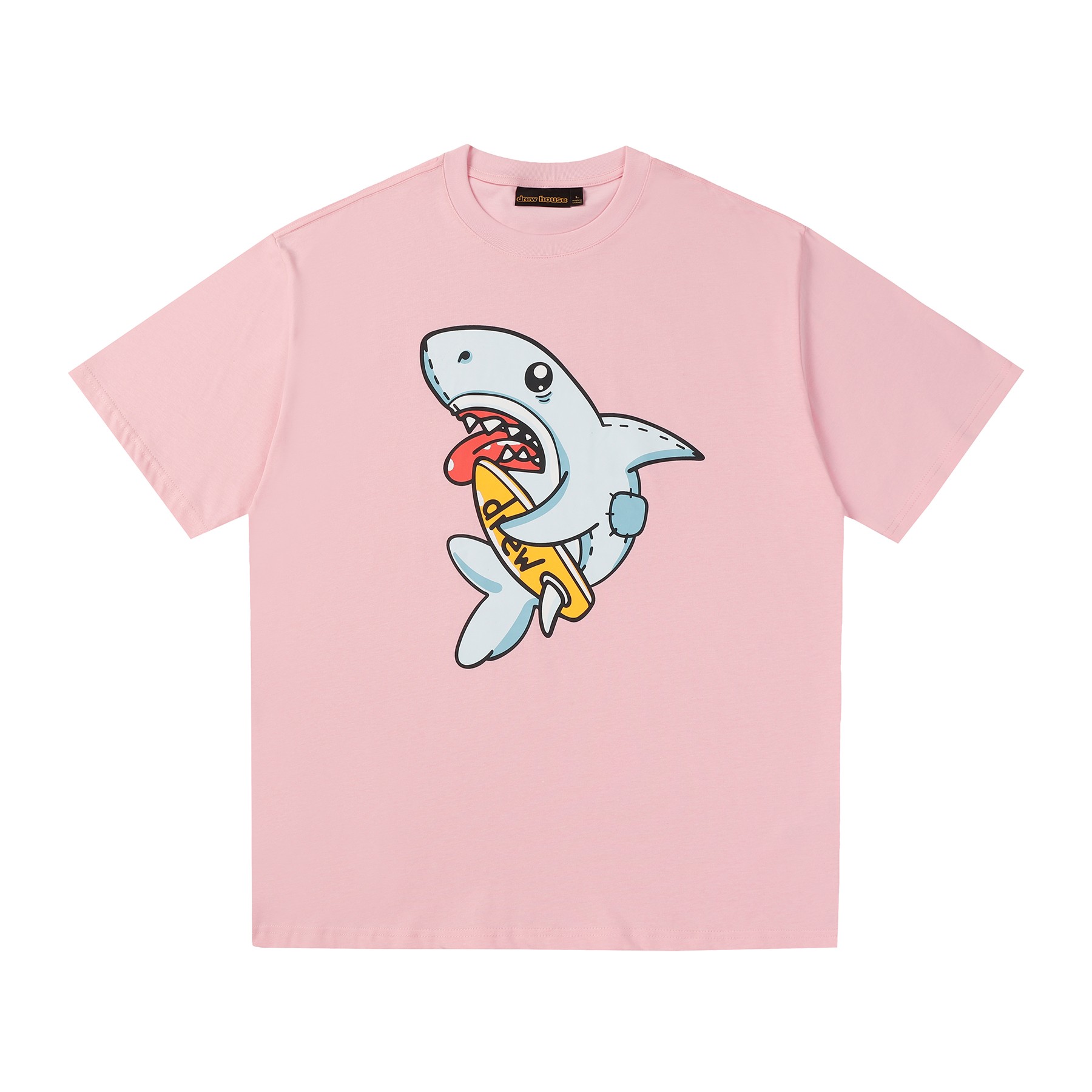 Drew House Clothing T-Shirt Pink Printing Short Sleeve