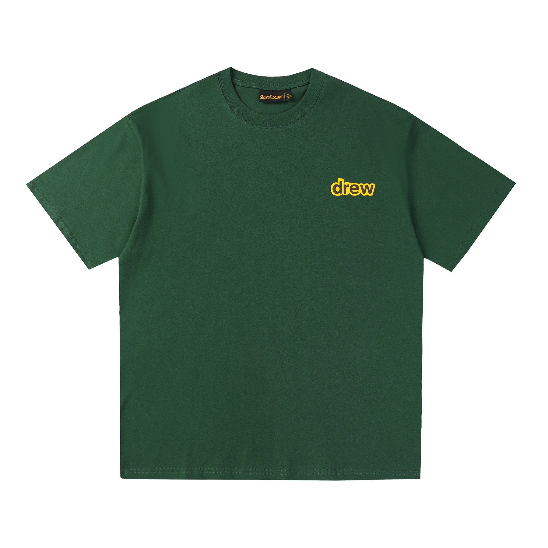 Drew House Clothing T-Shirt Green Printing Cotton Double Yarn Short Sleeve