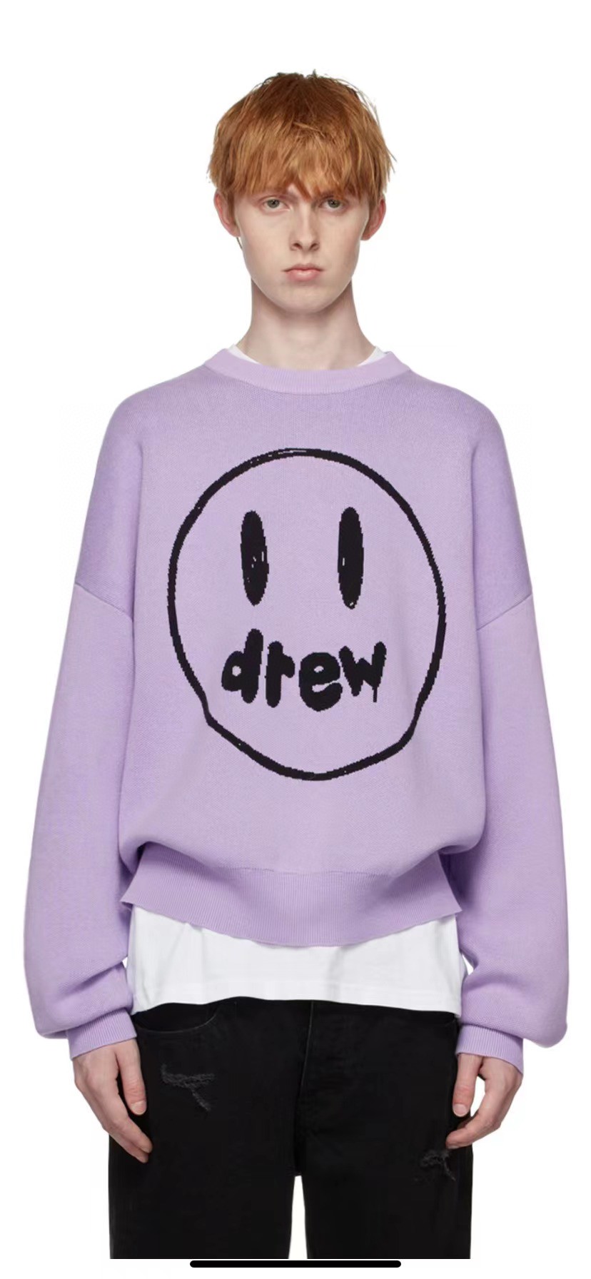 Embroidered Purple Sweater with Round Collar in Sizes S-XL – YH#Y20 - 图片 5