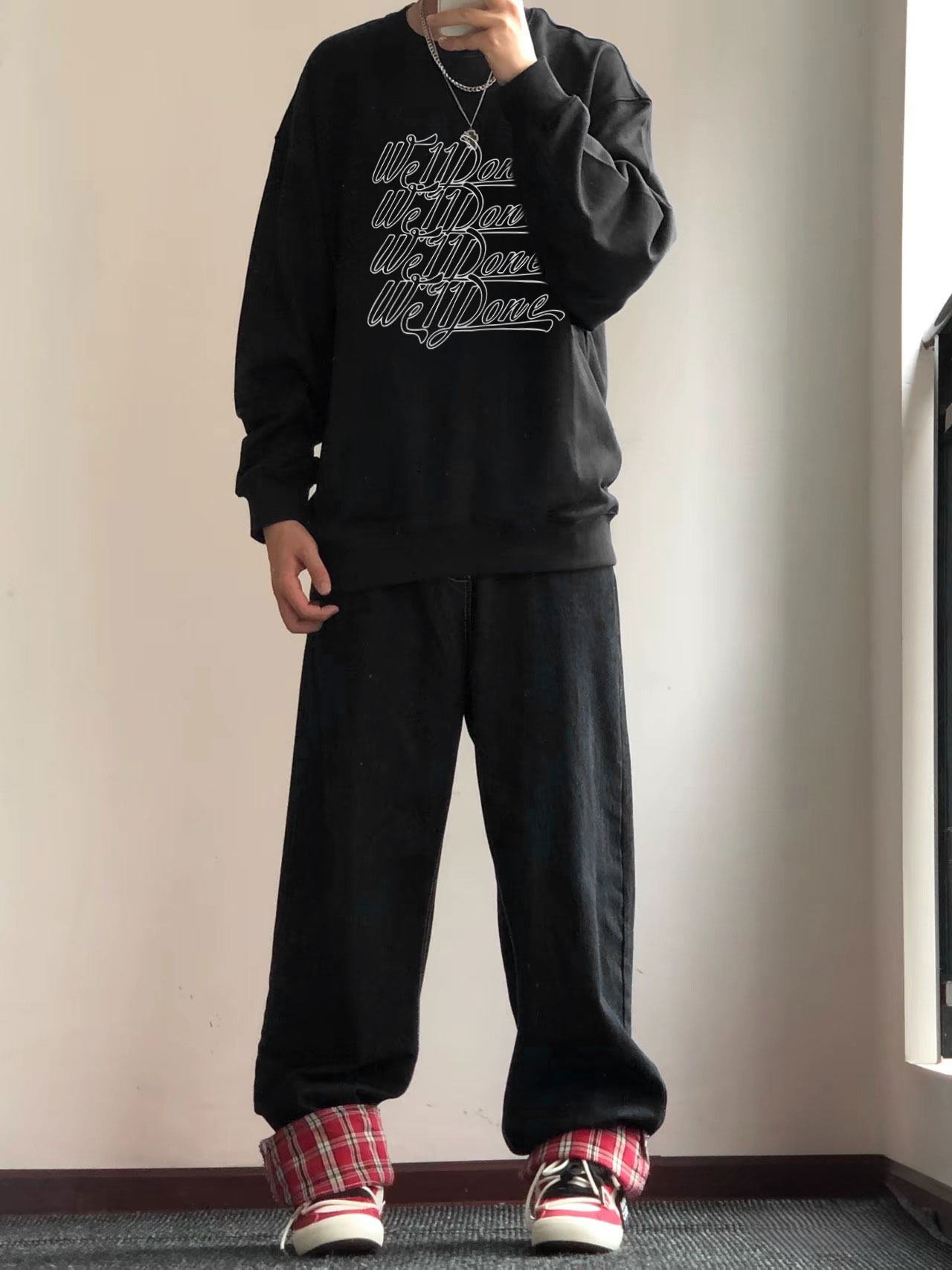 YH #E1119 Puffer Jacket We11done Colour: Black/White Number of codes: S-XL - 图片 6