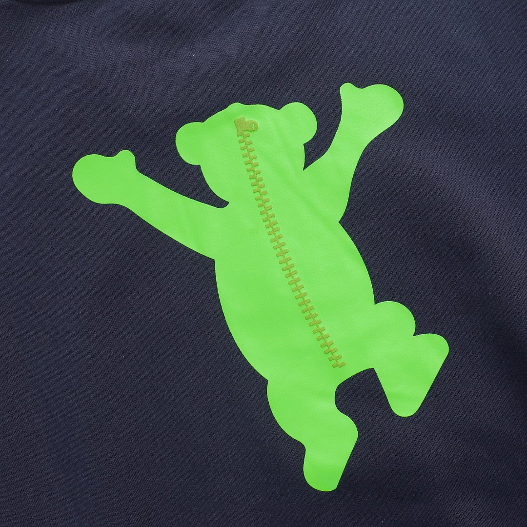 YH #E108 Puffer Jacket with Lovely Bear Collar in Customized Fabrics and Colors - 图片 2