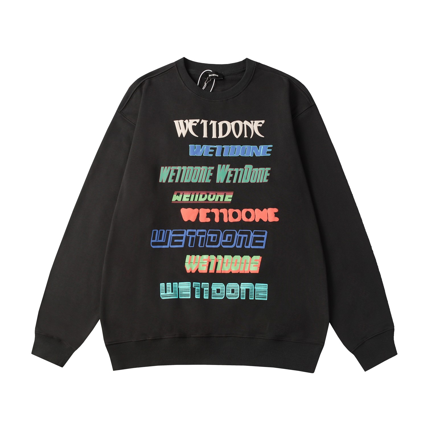 Customized Puffer Jacket by YH#E133 We11done: Dyed Cotton Furs, High-Temperature Meters, Gray/Almond, S-XL Sizes