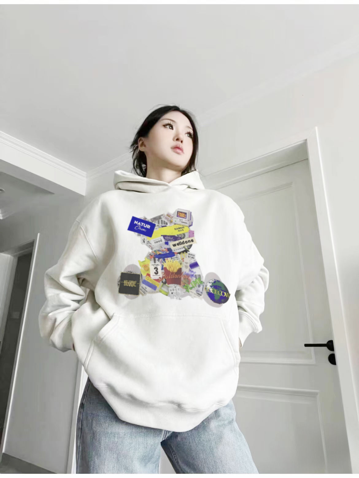 YH #E1102 Puffer Jacket We11done Colour: White Number of codes: S-XL - 图片 3