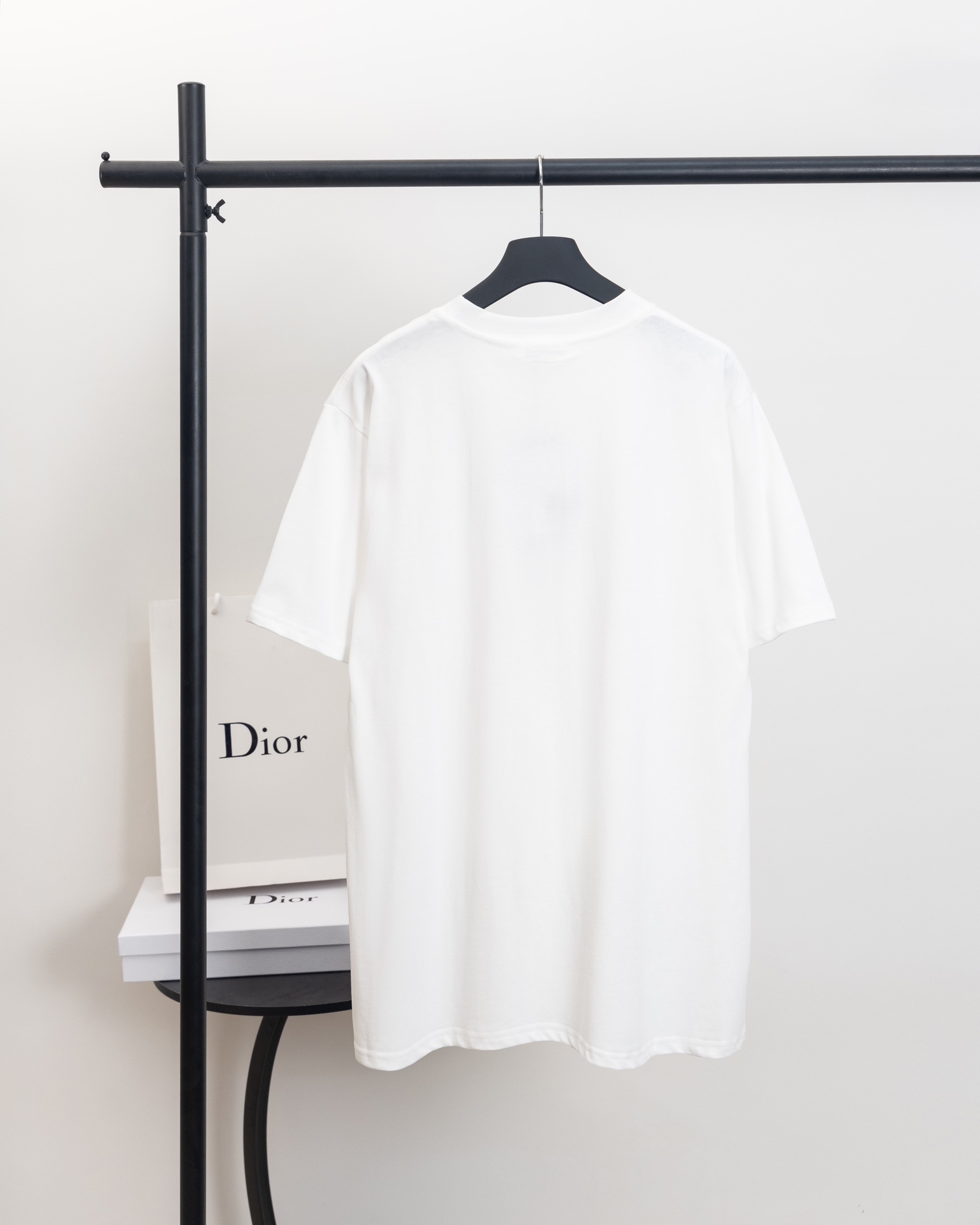 Dior DIOR迪奥 2024ss手写签名植绒印花短袖T恤