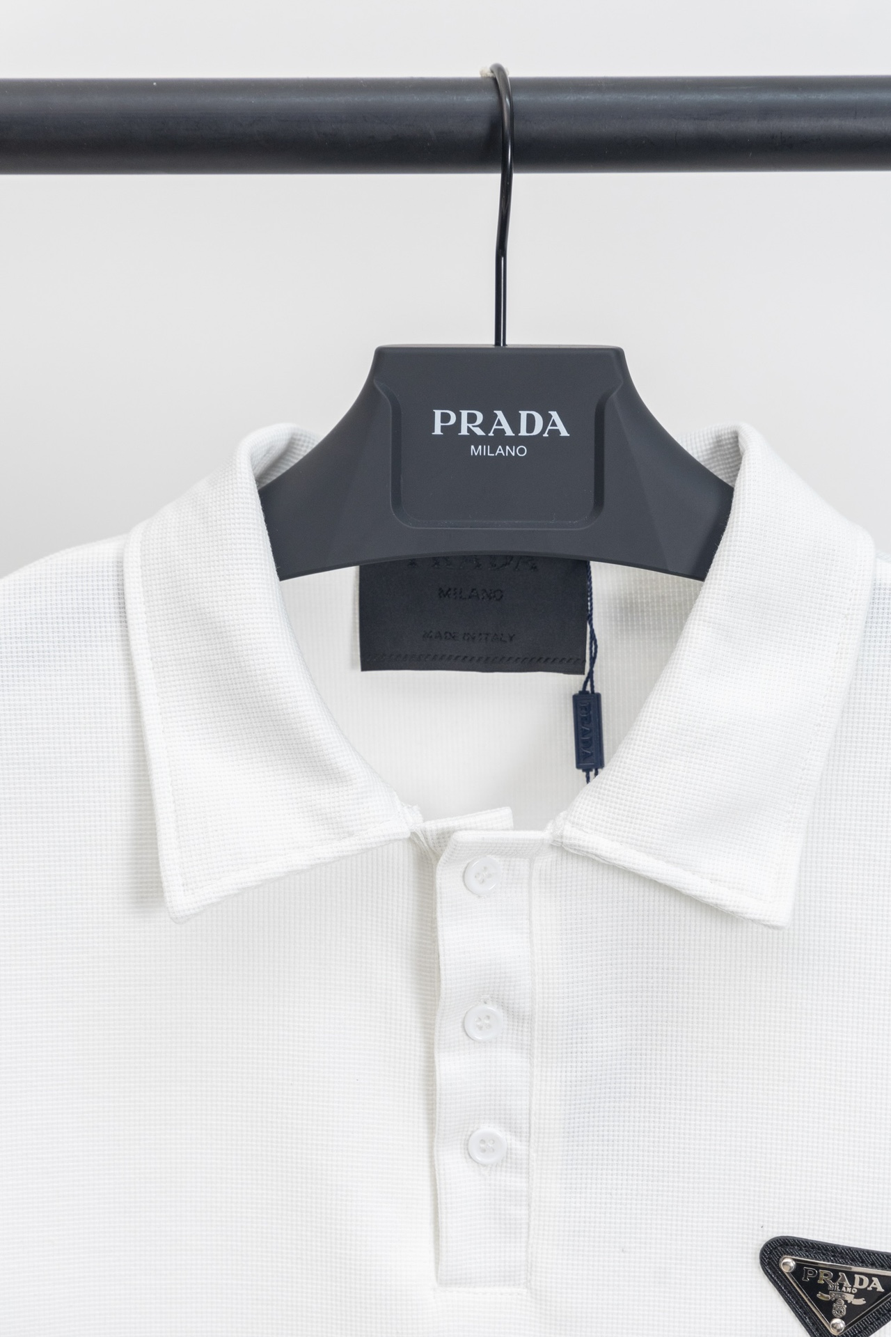 Prada PRADA普拉达 三角标牌短袖Polo衫
