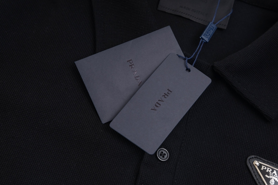 Prada PRADA普拉达 三角标牌短袖Polo衫