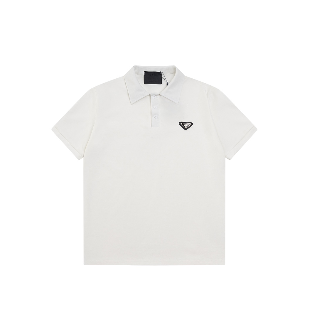 Prada PRADA普拉达 三角标牌短袖Polo衫