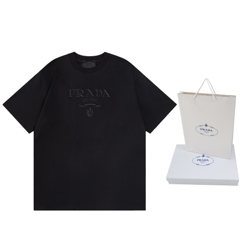 Prada Milano Embroidered Logo T-Shirt - Soft Cotton, Comfortable Fit 1 Prada Milano Embroidered Logo T-Shirt - Soft Cotton, Comfortable Fit