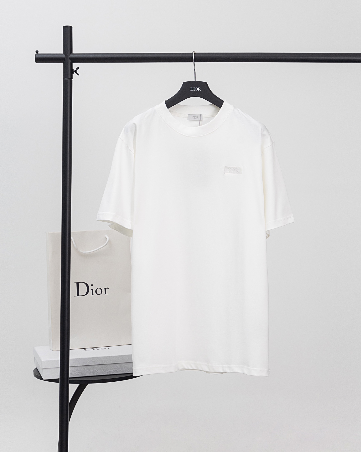 Dior DIOR迪奥 24新款胸前logo棉质刺绣短袖T恤