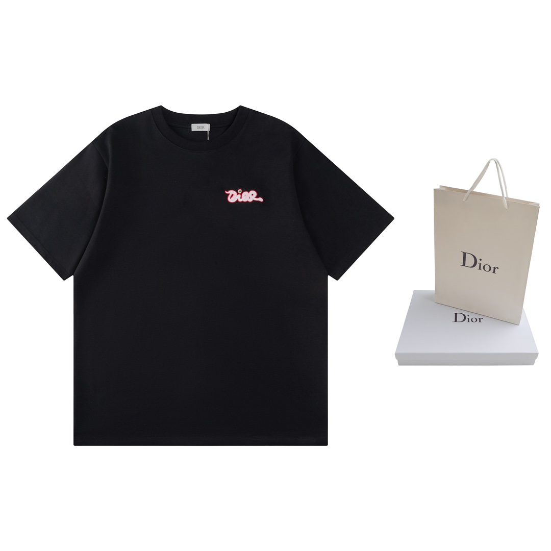 Dior DIOR 蛇年联名 苹果蛇刺绣短袖T恤