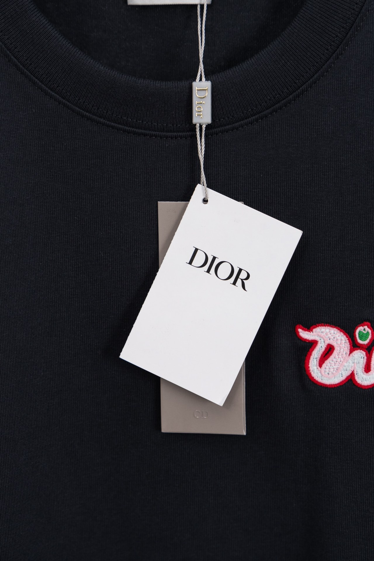 Dior DIOR 蛇年联名 苹果蛇刺绣短袖T恤