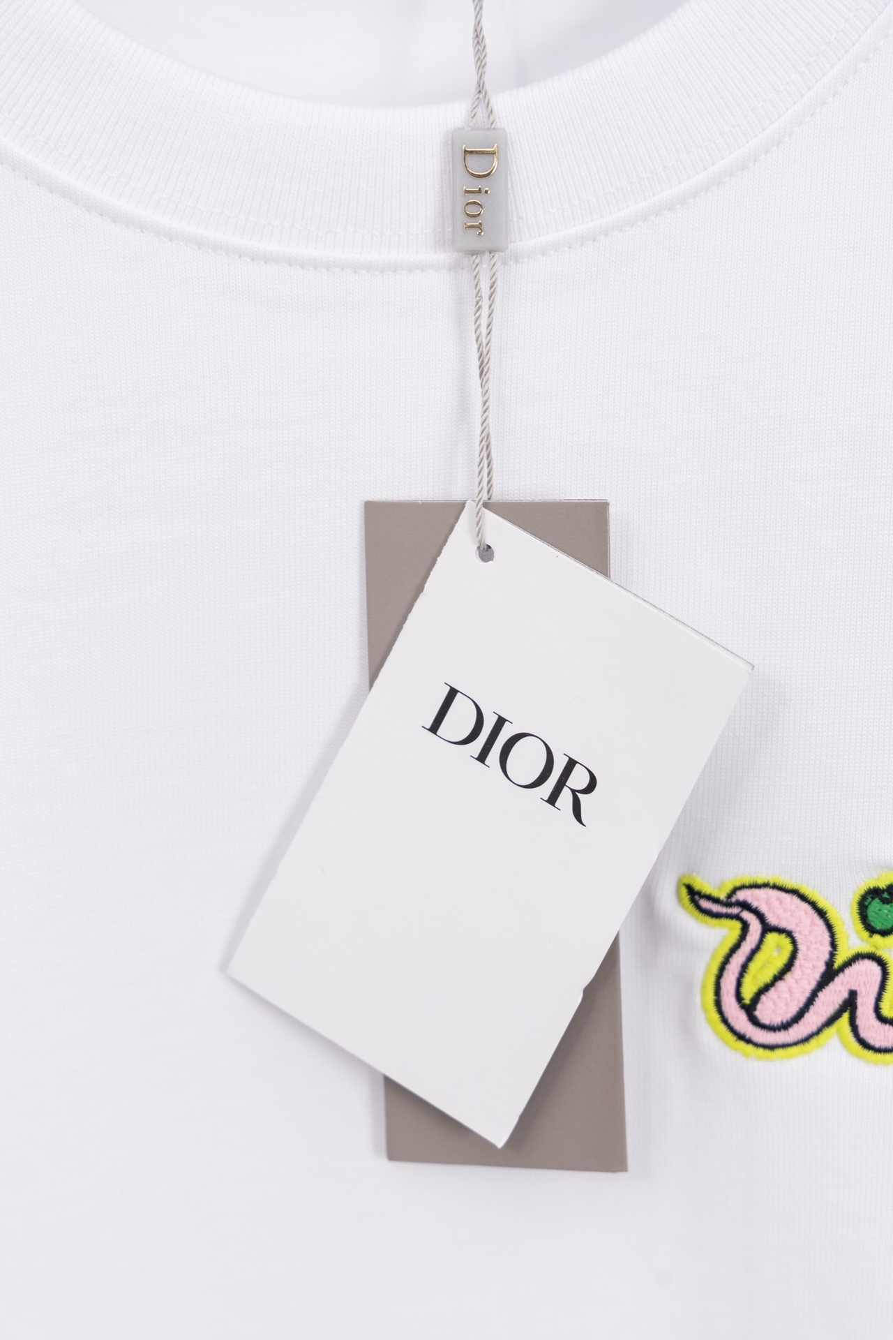 Dior DIOR 蛇年联名 苹果蛇刺绣短袖T恤