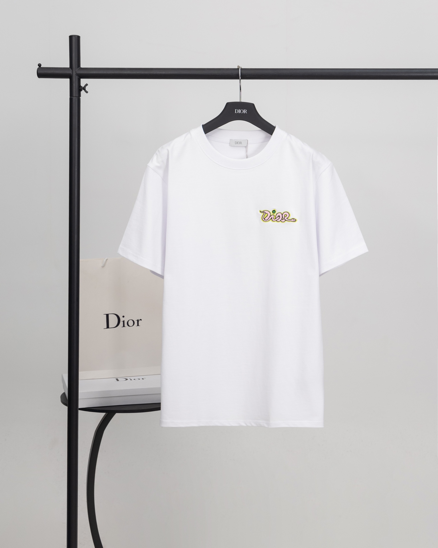 Dior DIOR 蛇年联名 苹果蛇刺绣短袖T恤