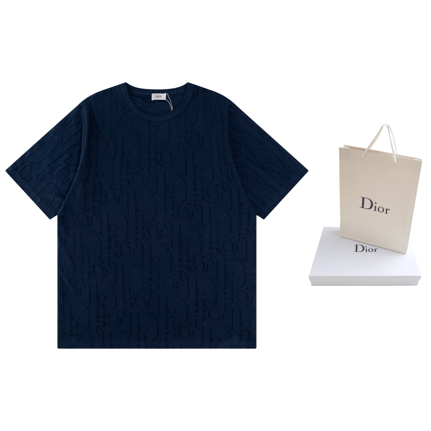Dior DIOR迪奥 25SS浮雕提花短袖T恤