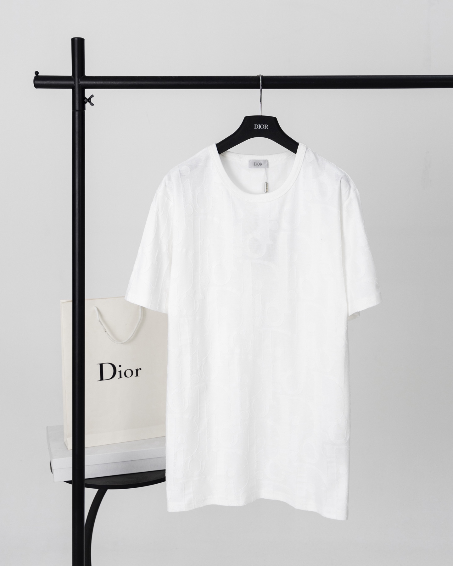 Dior DIOR迪奥 25SS浮雕提花短袖T恤