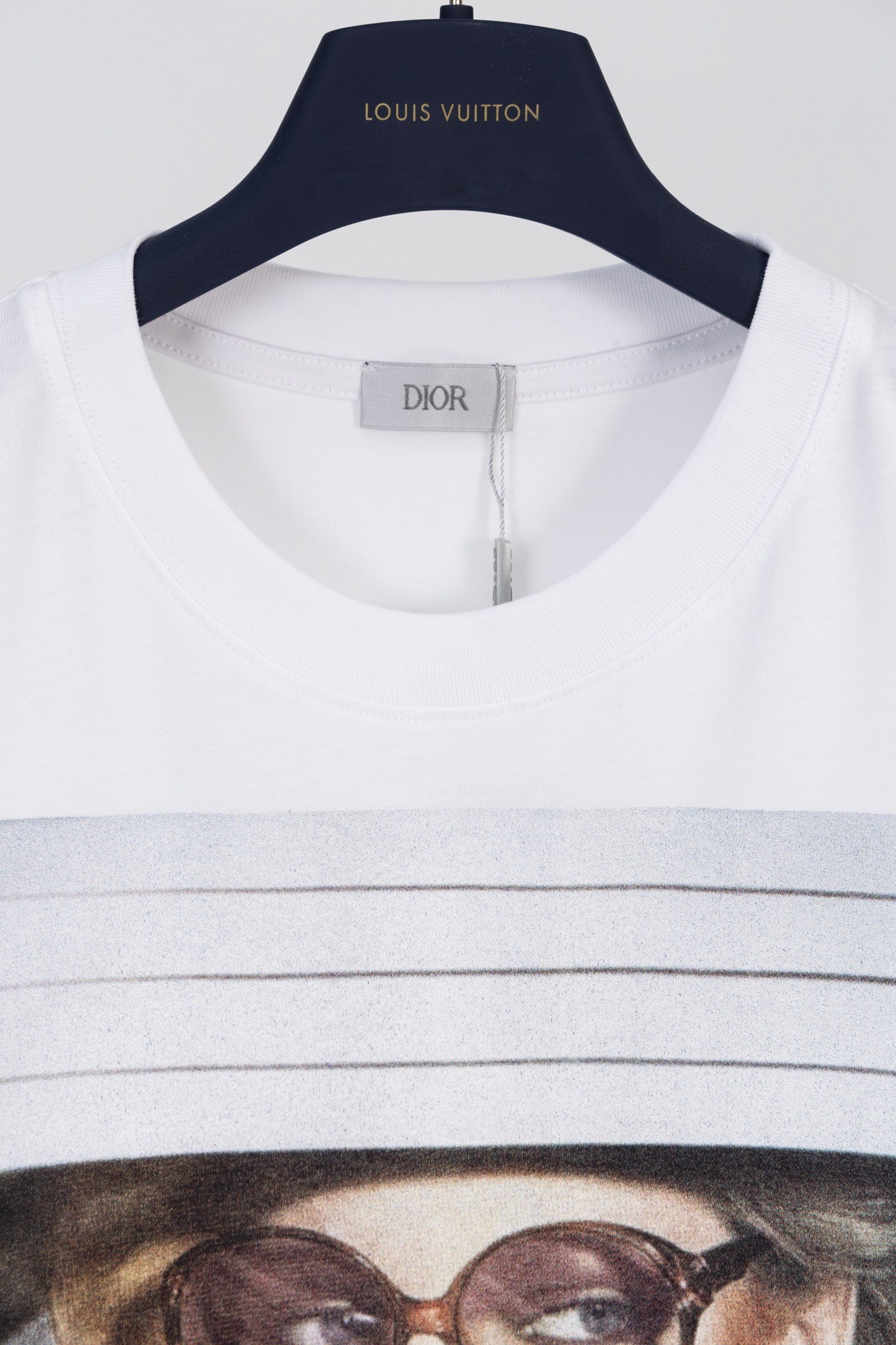 Dior DIOR迪奥 人像杂志印花短袖T恤