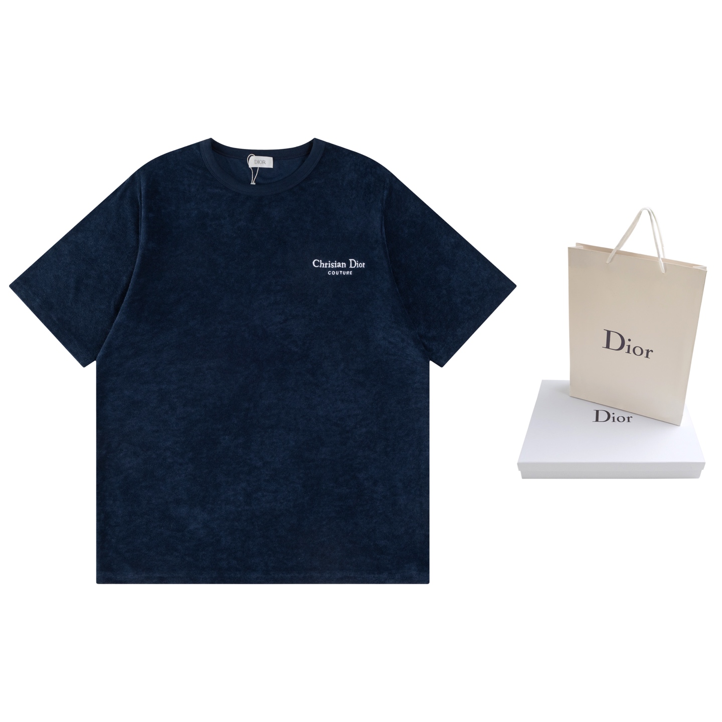 Dior DIOR迪奥 25新款毛巾布字母刺绣短袖T恤