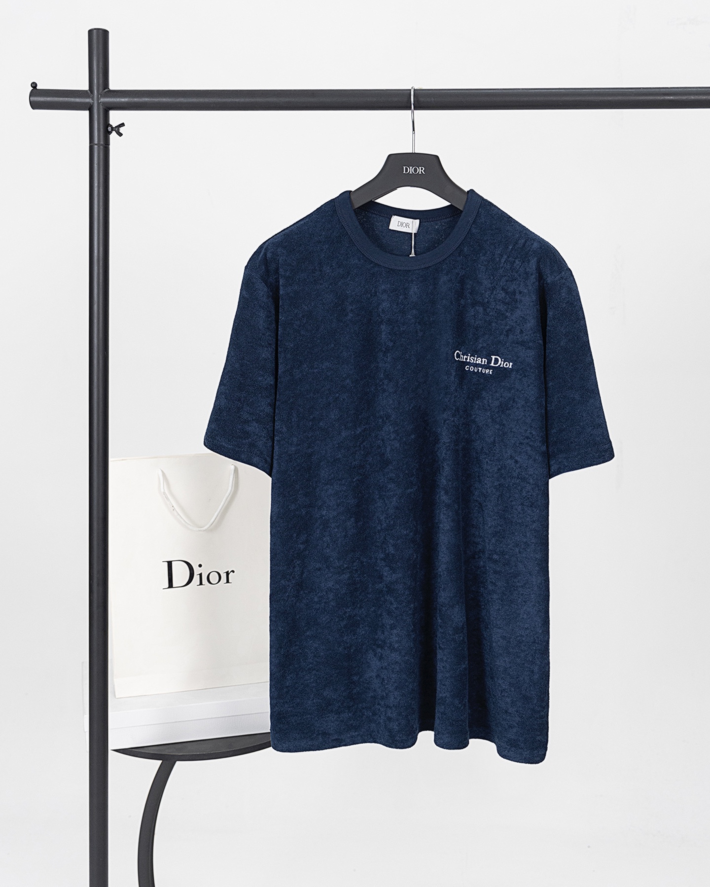 Dior DIOR迪奥 25新款毛巾布字母刺绣短袖T恤
