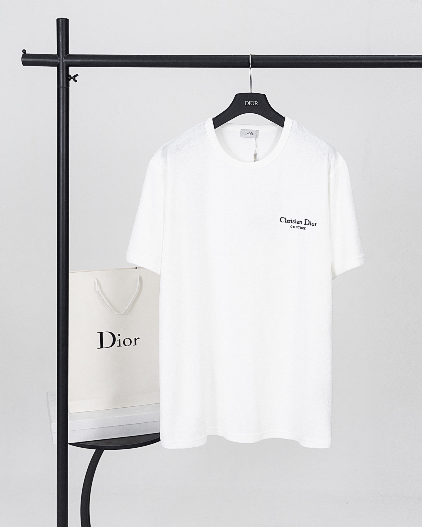 Dior DIOR迪奥 25新款毛巾布字母刺绣短袖T恤