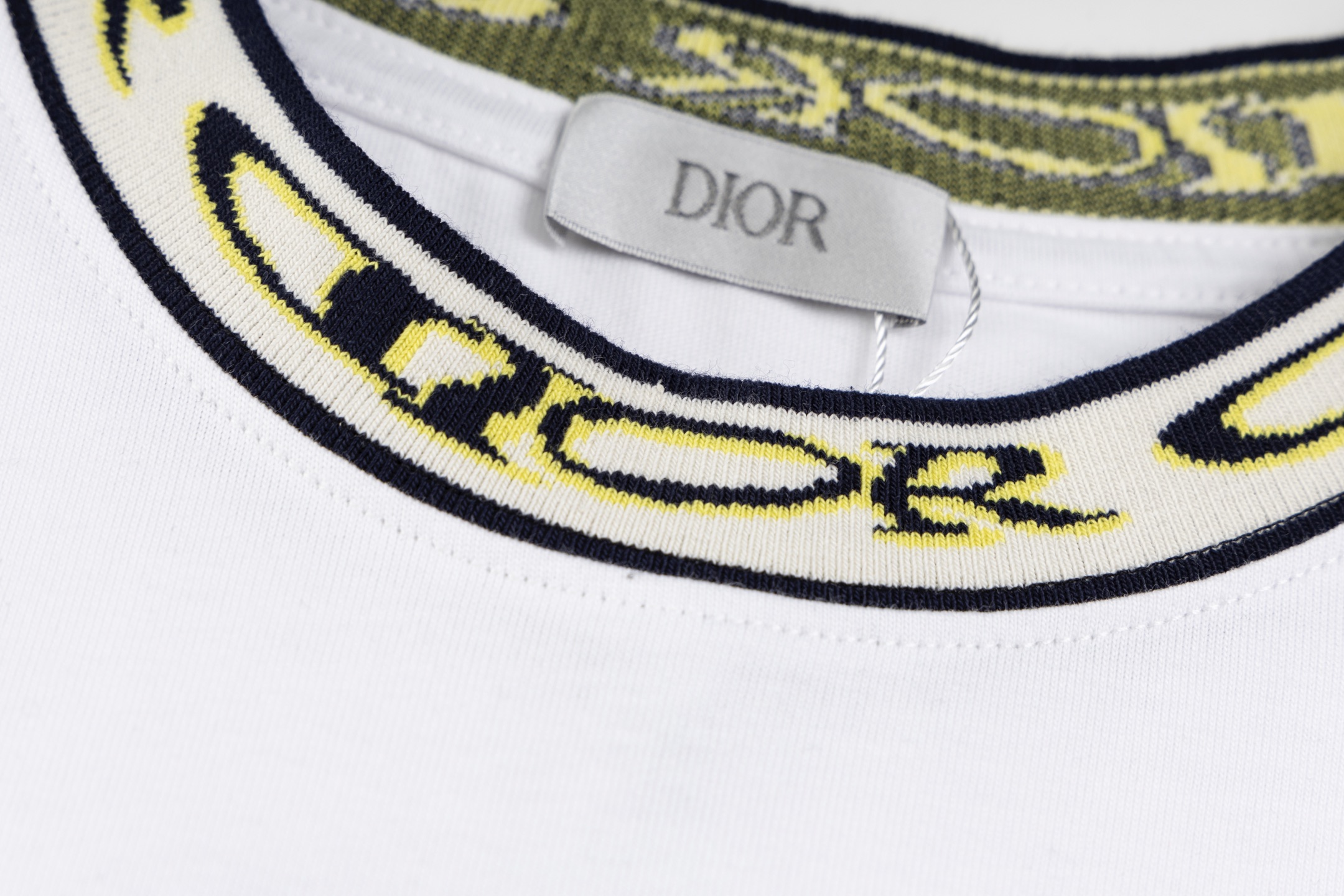 Dior DIOR迪奥 25ss新款提花艺术螺纹短袖T恤