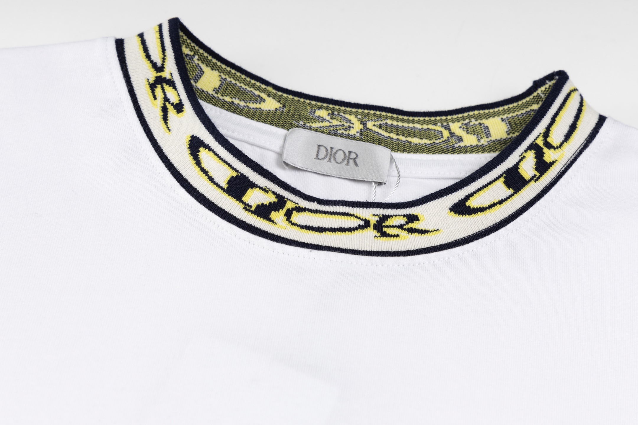 Dior DIOR迪奥 25ss新款提花艺术螺纹短袖T恤