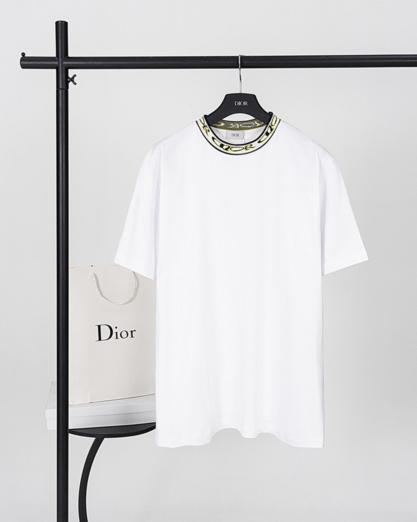 Dior DIOR迪奥 25ss新款提花艺术螺纹短袖T恤