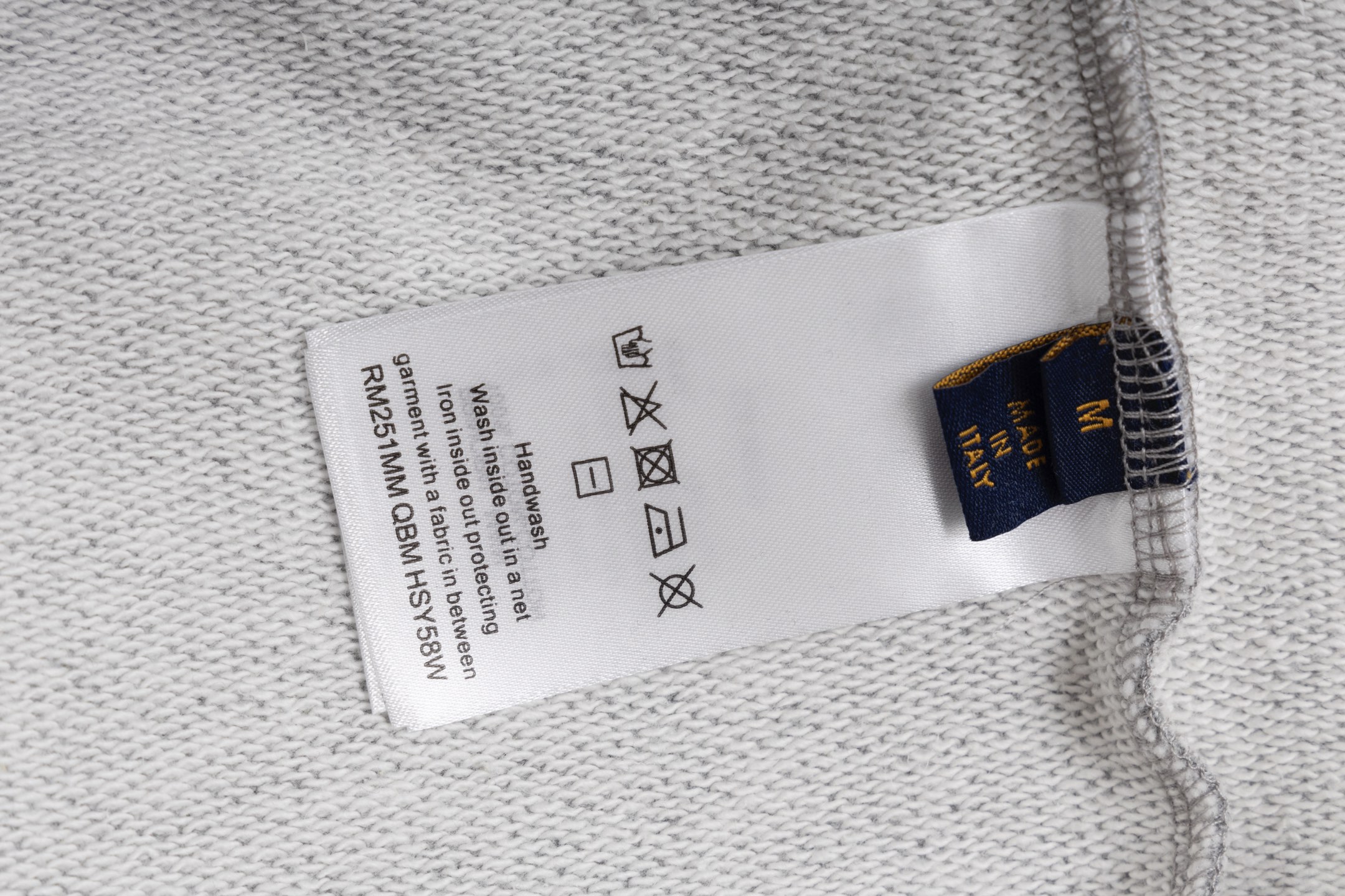 LOUIS VUITTON*路易威登LV Nigo联名垂钓刺绣圆领卫衣 灰色/黑色