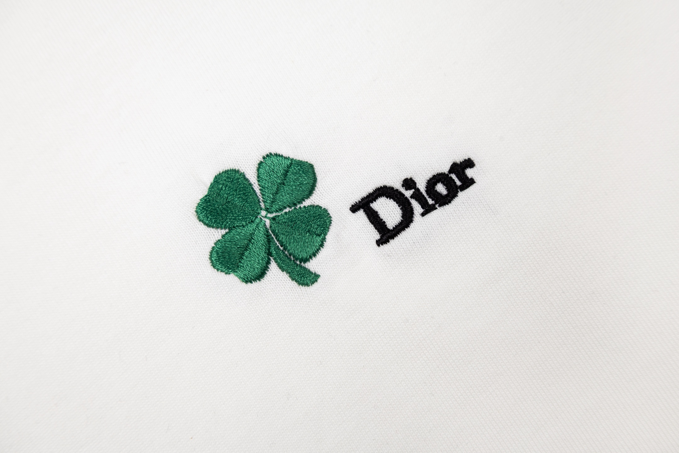 Dior DIOR迪奥 四叶草刺绣短袖 T恤