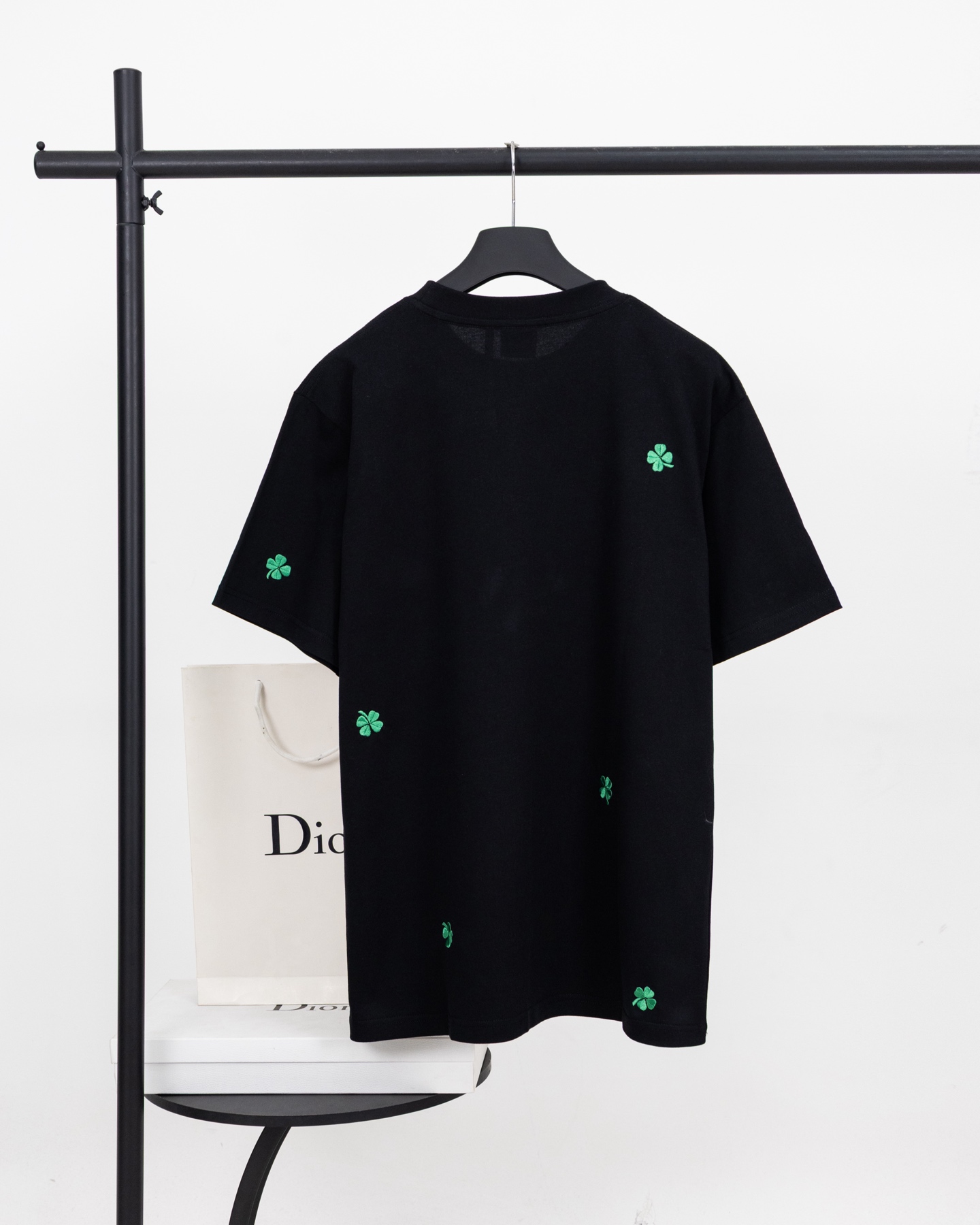 Dior DIOR迪奥 四叶草刺绣短袖 T恤