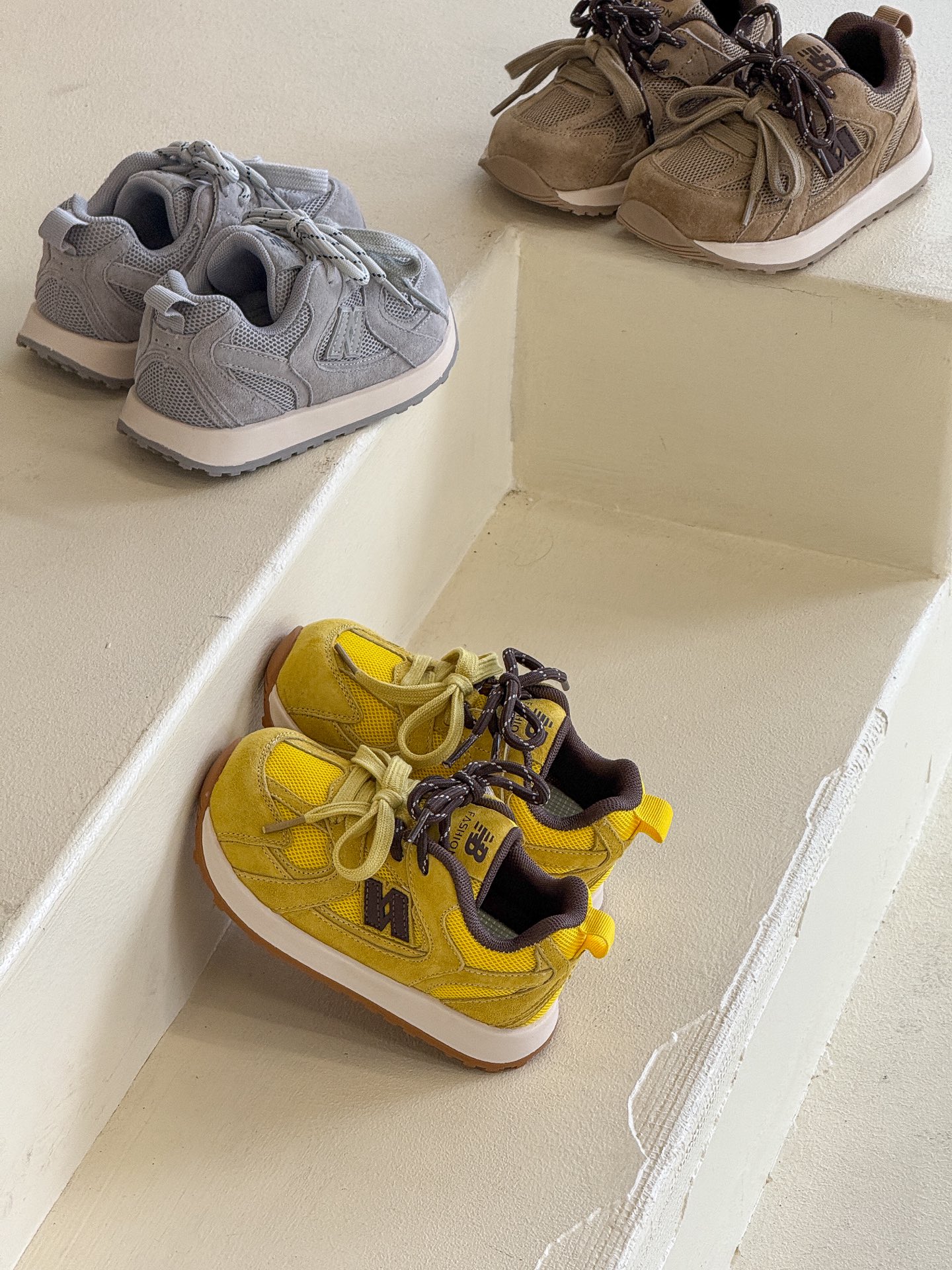 图片[5]-NB 卡皮巴拉联名款童鞋26-37 卡皮巴拉联名网红款内侧魔术贴真皮德训鞋双鞋带阿甘鞋跑鞋🛵-选品中心