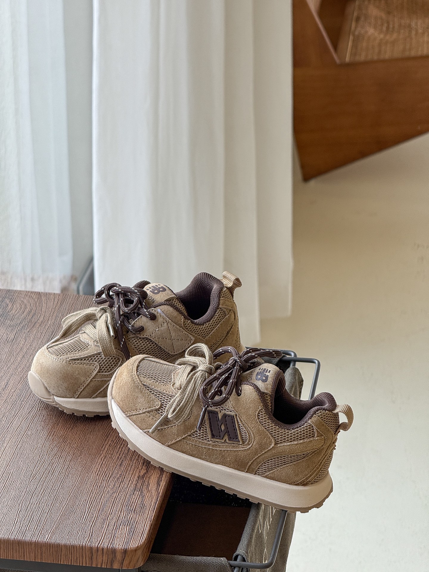 图片[8]-NB 卡皮巴拉联名款童鞋26-37 卡皮巴拉联名网红款内侧魔术贴真皮德训鞋双鞋带阿甘鞋跑鞋🛵-选品中心