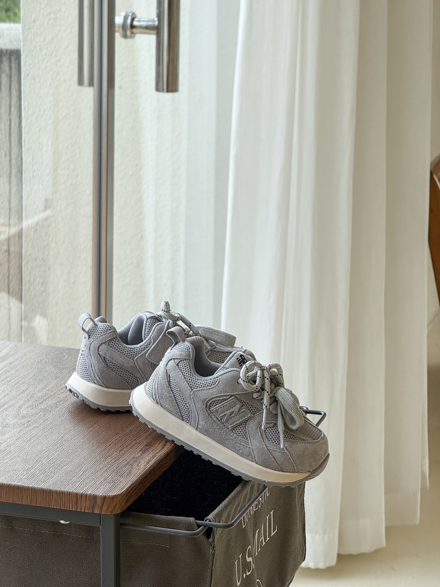 图片[2]-NB 卡皮巴拉联名款童鞋26-37 卡皮巴拉联名网红款内侧魔术贴真皮德训鞋双鞋带阿甘鞋跑鞋🛵-选品中心