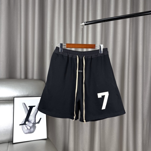 Fear of God Essentials Fleece Shorts - High Street Style with Flocked Logo 1 Fear of God Essentials Fleece Shorts - High Street Style with Flocked Logo