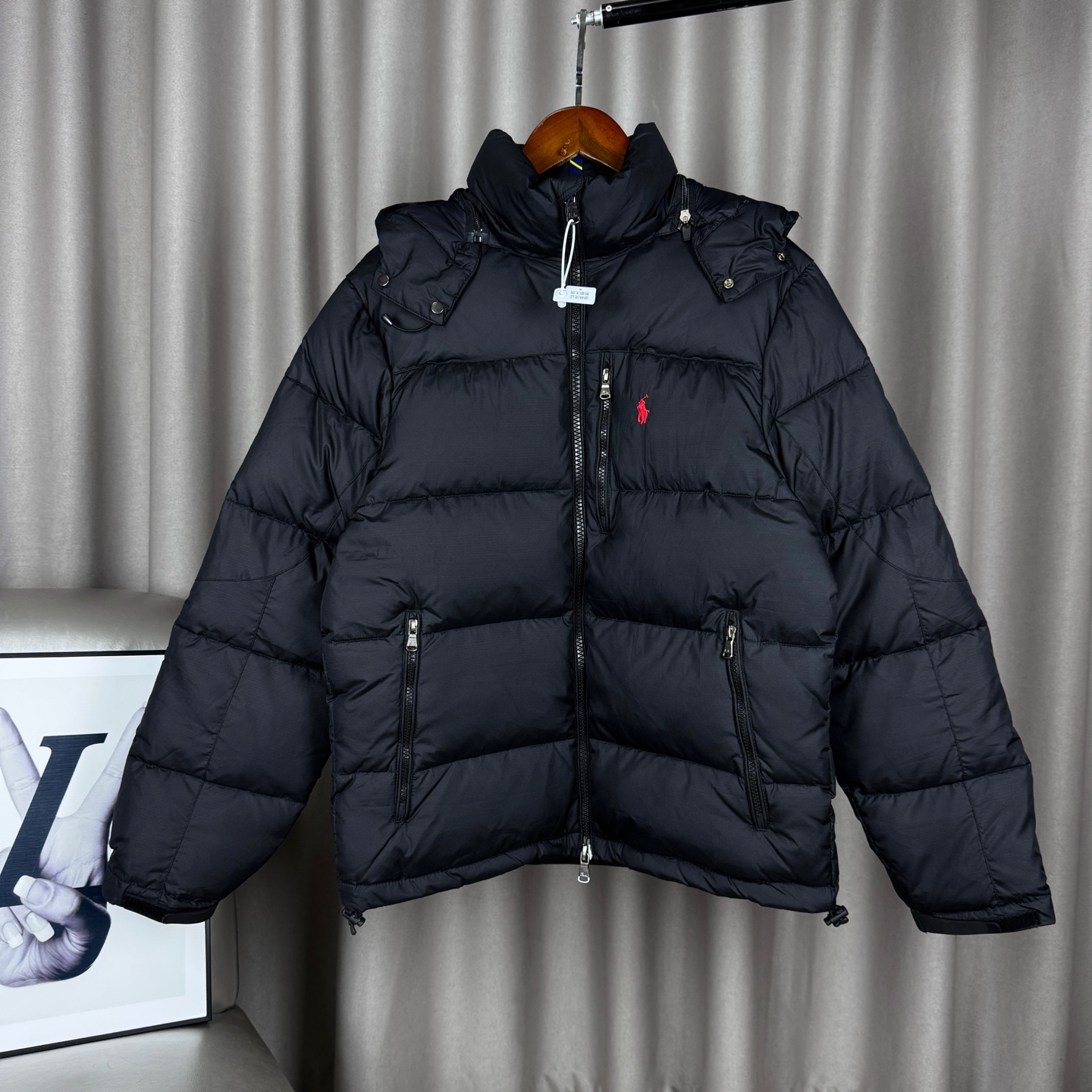 Ralph Lauren Chaqueta Acolchada con Capucha Desmontable para Hombre y Mujer