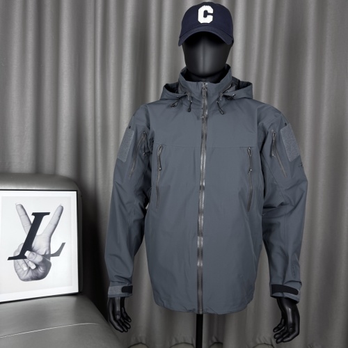 Arcteryx ALPHA LEAF GEN2 Jacket, Breathable Solid Color Hooded Windproof Coat 1 Arcteryx ALPHA LEAF GEN2 Jacket, Breathable Solid Color Hooded Windproof Coat