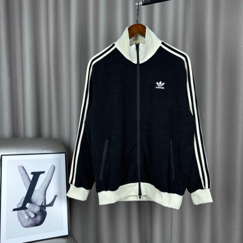 Adidas Retro Waffle Knit Track Jacket Embroidered Logo Full Zip Unisex 1 Adidas Retro Waffle Knit Track Jacket Embroidered Logo Full Zip Unisex