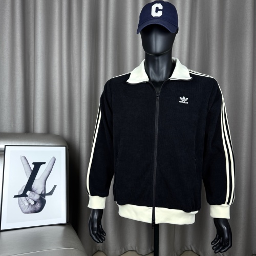 Adidas Retro Corduroy Track Jacket Embroidered Logo Long Sleeve Zip Up Coat 1 Adidas Retro Corduroy Track Jacket Embroidered Logo Long Sleeve Zip Up Coat