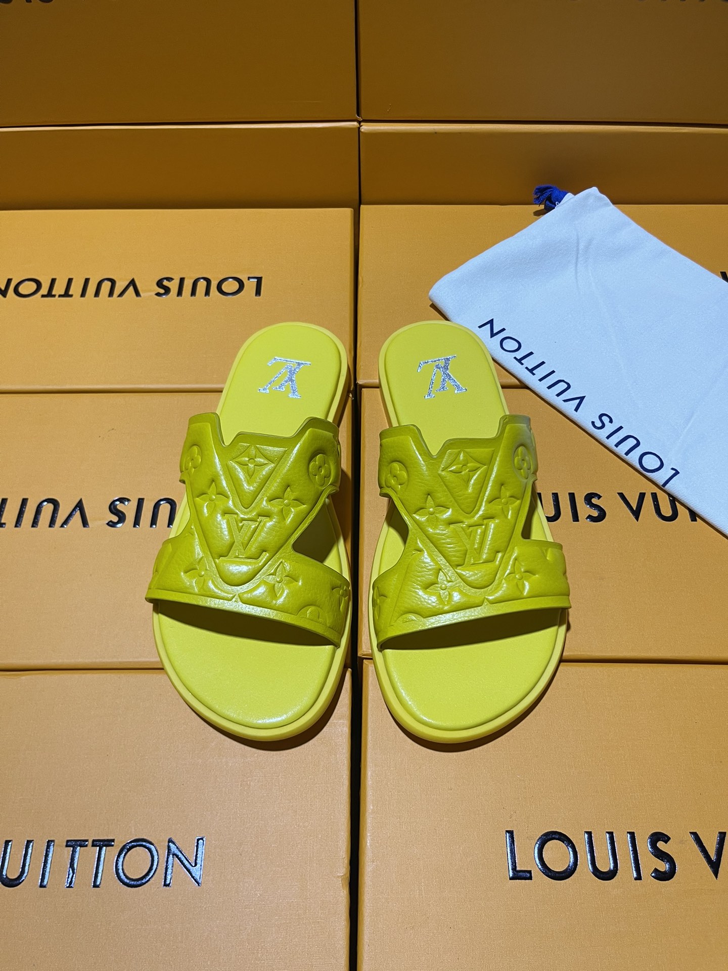 Louis Vuitton Sale
 Shoes Slippers Calfskin Cowhide PU