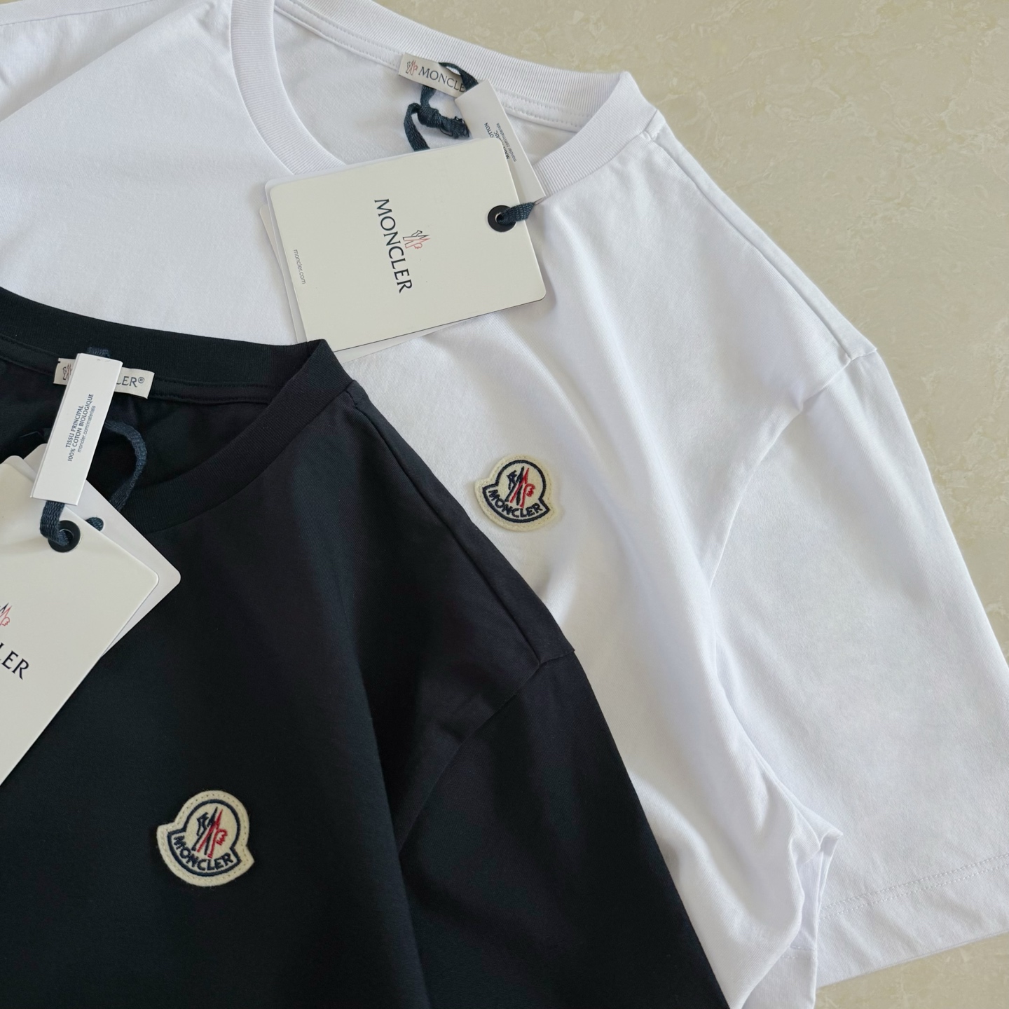 Moncler Basic Logo Short Sleeve T-Shirt, Premium Turkish Cotton, Unisex 5 i1744087453493 4575 0 3