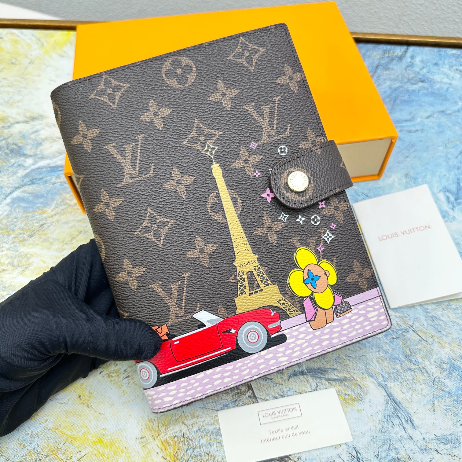 Small Leather Notebook in Packaging