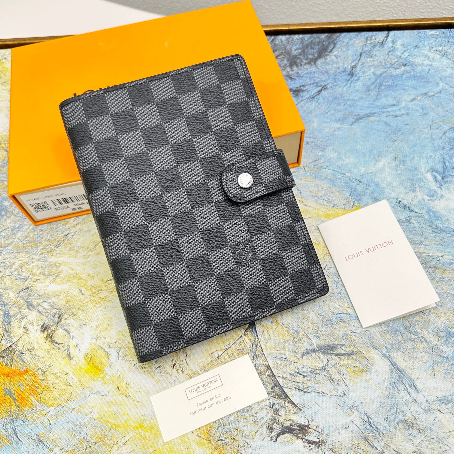 Close-up of A5 notebook cover