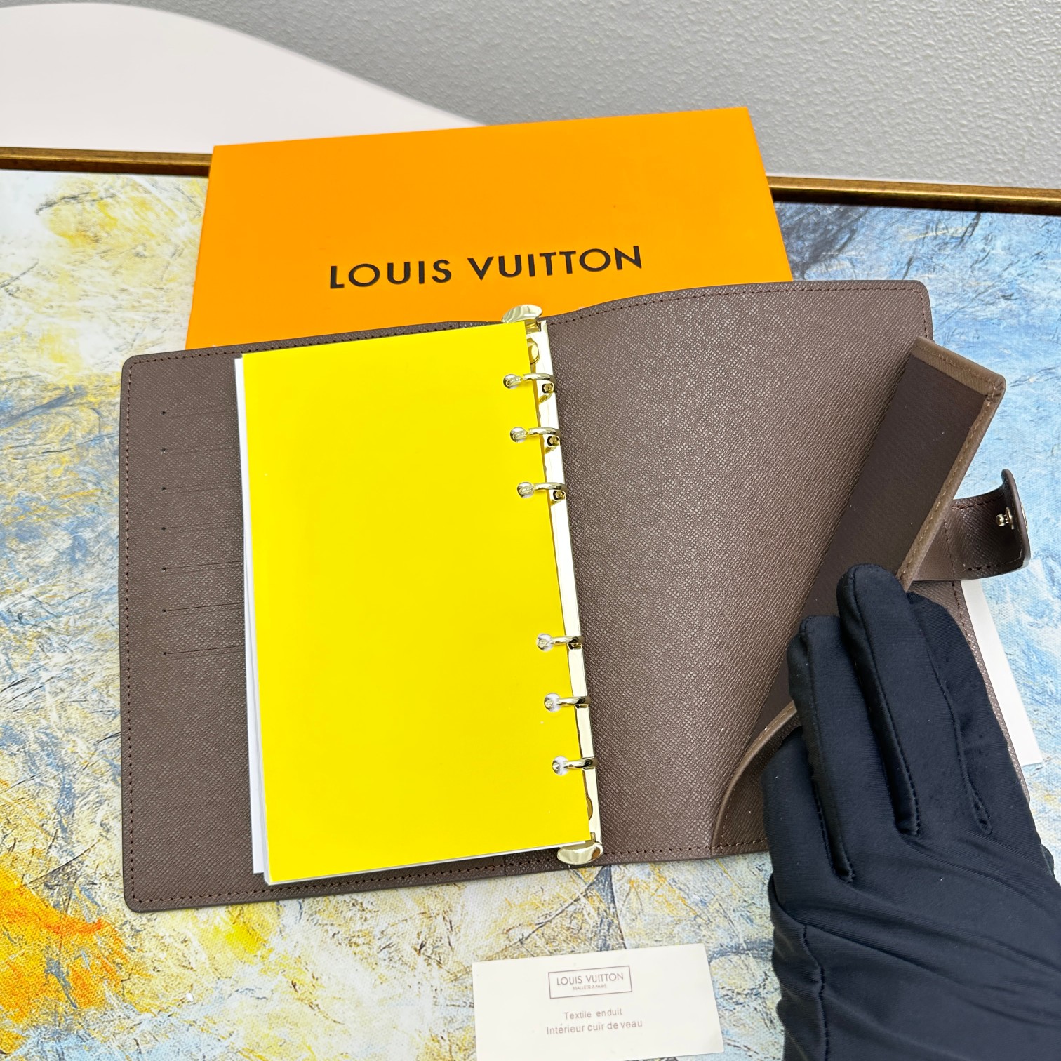 A5 Notebook in use.